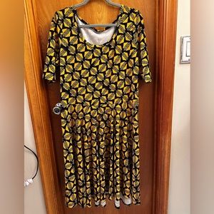 Plus size 3XL Lularoe Skater Dress